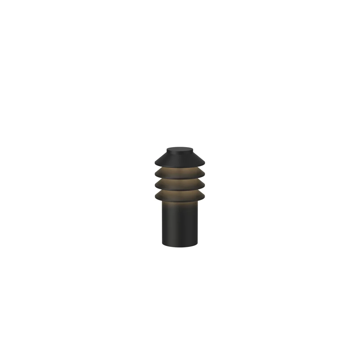 Bysted Garden Pullert Base Kort u/Adaptor Sort 2700K