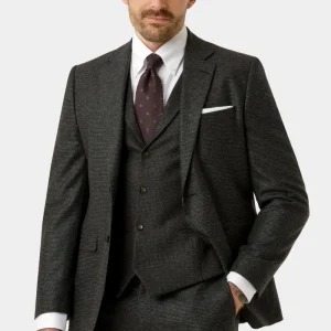 Houndstooth jakkesæt med vest