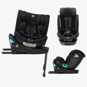 Chase Luxe i-Size-autostol – 0–36 kg – Isofix-støtteben – 360° drejelig – Sort