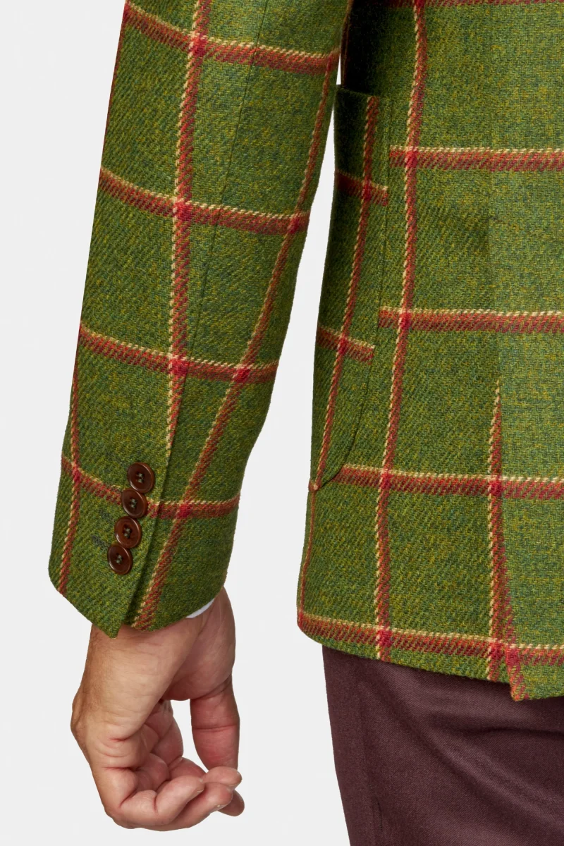 Tweed Burnt Orange Check jakke - Billede 8