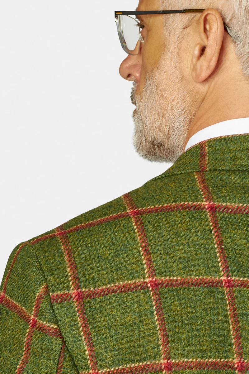 Tweed Burnt Orange Check jakke - Billede 9