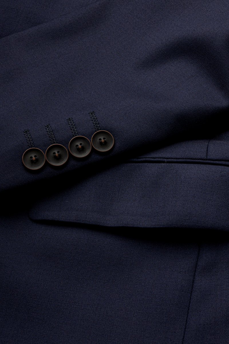 Naturlig stretch navy jakke - Billede 6