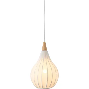 Drops Ø23 tekstil hvid pendel