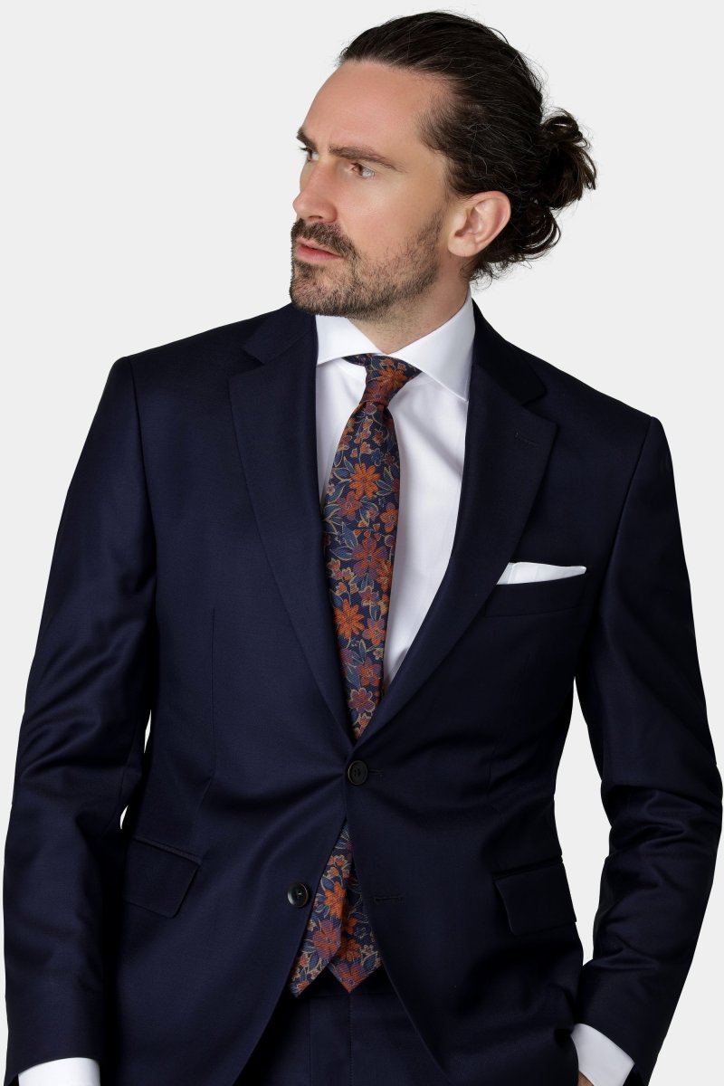 Naturlig stretch navy jakke